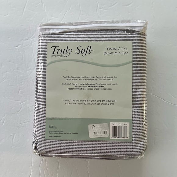 Truly Soft Duvet Mini 2 Piece Set Twin/TXL Color Gray - Picture 2 of 3